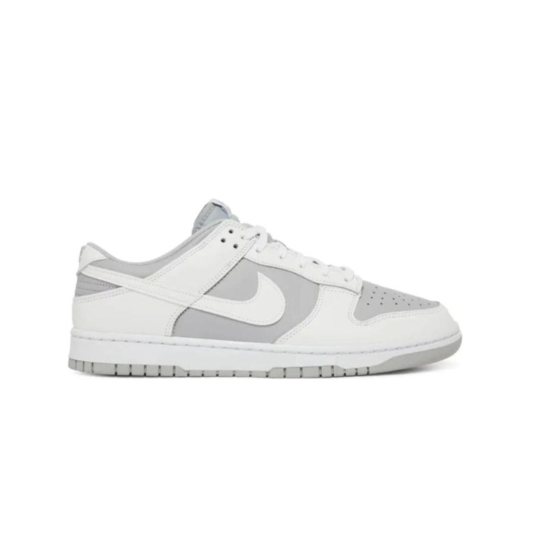 dunk low grey white